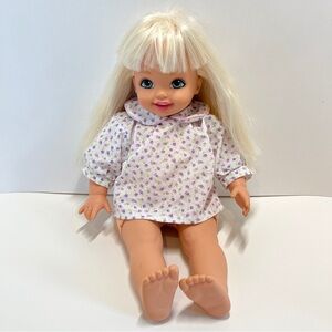 Vintage 2001 Cuddly & Soft 16" Kelly Barbie Doll Sister Baby Cloth Body Mattel